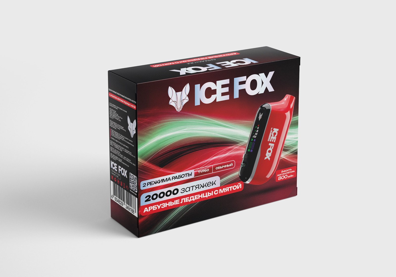 Коробка устройства ICE FOX — фронтальный ракурс